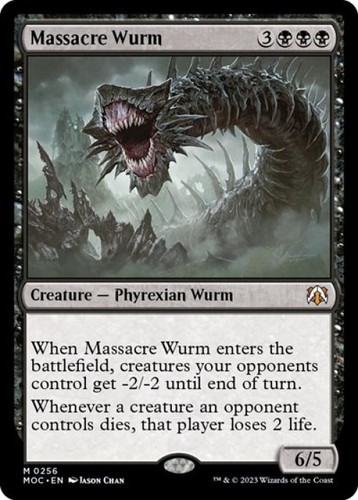 Massacre wurm near mint mtg - mint,
