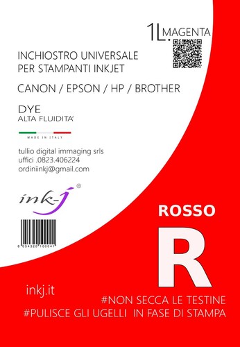 Ricarica inchiostro rosso - inchiostro, ciss