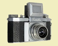 PRAKTIFLEX 1° serie N° 7291 TESSAR  1:3,5/50. 1940-43. Usato. Working. RARA