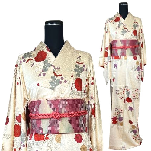 Set coordinate kimono - in, seta