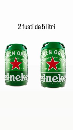 Fusti birra heineken - 2, litri