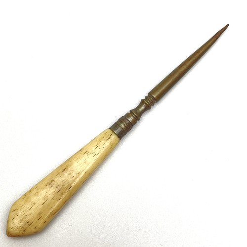 Antique bone handle sewing - antique,