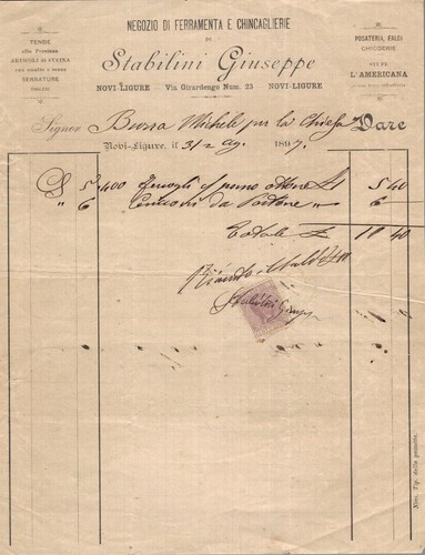 Fattura alessandria novi - alessandria,