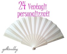24 Pezzi Ventagli Bianchi