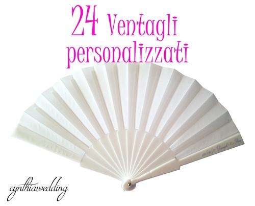 Pezzi ventagli bianchi - ventagli,