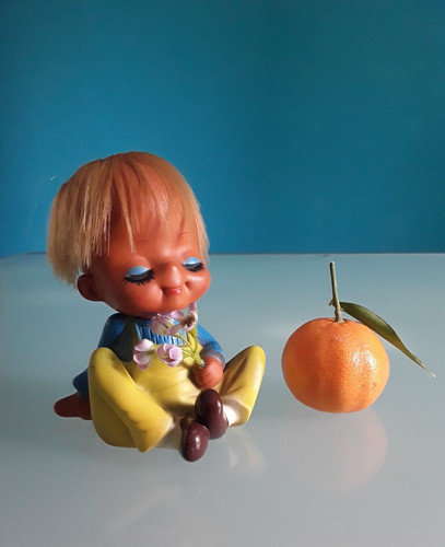 Bambola gomma vintage - bambola,