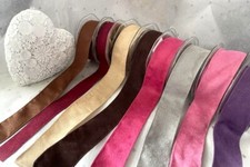 FASHION SUEDE 8 colori vivaci - Nastro Eleganza bordo filo 38mm - *ultimo stock*