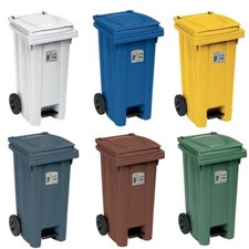 Bidone carrellato 120 litri
