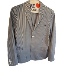 Blazer Seersucker a righe
