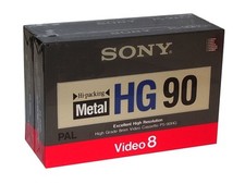 2 x Sony Video8 videocamera cassetta - 8 mm videocassetta P5-90HG