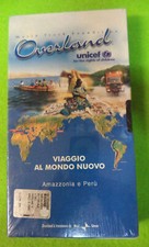VHS film VIAGGIO AL MONDO NUOVO amazzonia e peru'OVERLAND sigillata(F165) no dvd