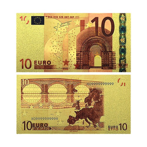 Banconote euro oro banca - banconote,