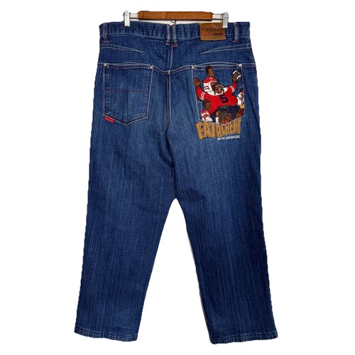 Jeans larghi vintage platino