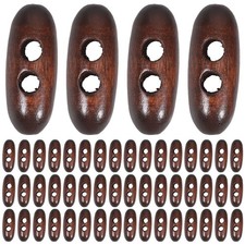  50 bottoni a barilotto in legno: bottoni a barilotto ovali in legno da 3 cm con