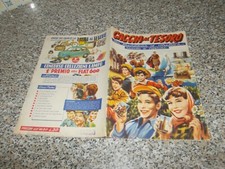 ALBUM CACCIA AL TESORO LAMPO 1955 ORIGNALE OTTIMO CON 19 FIGURINE TIPO PANINI