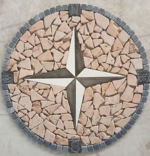 ANTICA ROMA ROSONE MOSAICO ANTICATO interni - esterni diam. 60x1 cm COD. RUD L