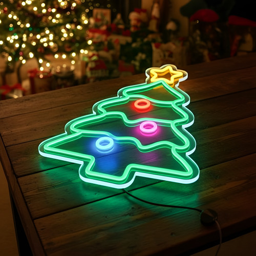 Insegna led neon albero - al,