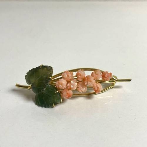 Spilla vintage corallo e - corallo,