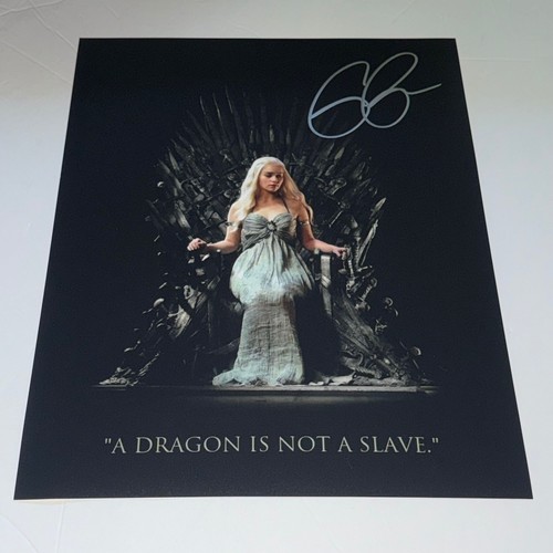 Emilia clarke foto autografata - clarke,