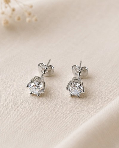 Orecchini s925 moissanite - orecchini,