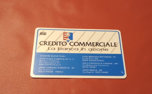 Scheda telefonica credico - scheda,