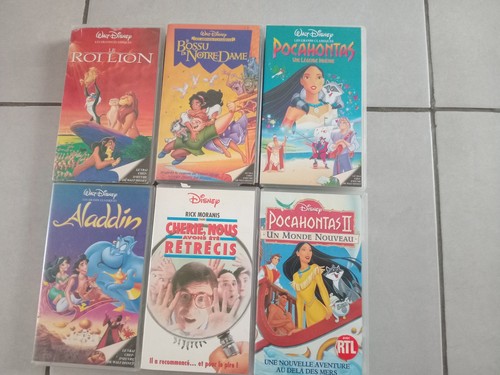 Lot cassettes vidéo vhs - 6,