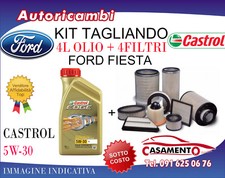 KIT TAGLIANDO FORD FIESTA 1.5 TDCI 70KW - 4 FILTRI + 4L OLIO CASTROL 5W30
