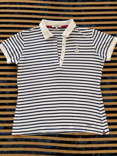 Geox polo bianco blu - geox, ++