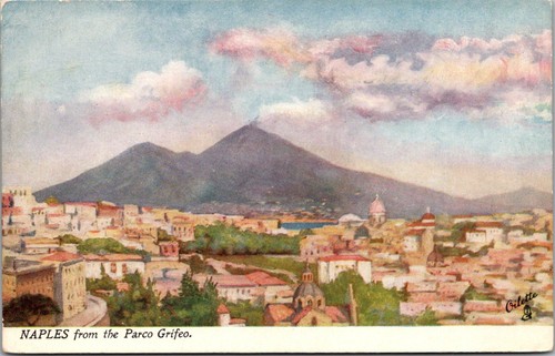Napoli dal parco grifeo tuck - grifeo,