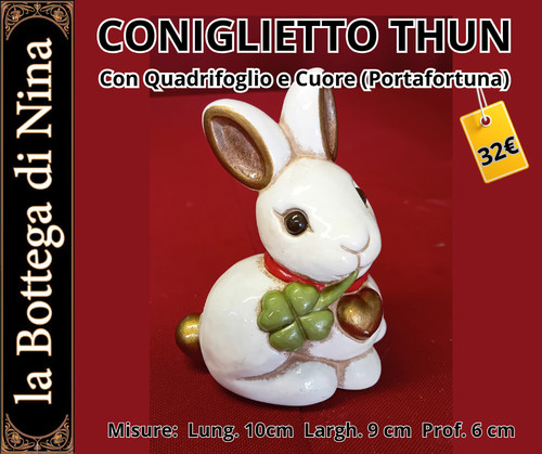 Coniglietto portafortuna - portafortuna, in