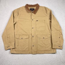 CC Filson Dry Tin Cloth Ranch Jacket Uomo Taglia 3XL Tan Cotone Pesante Tela Chore