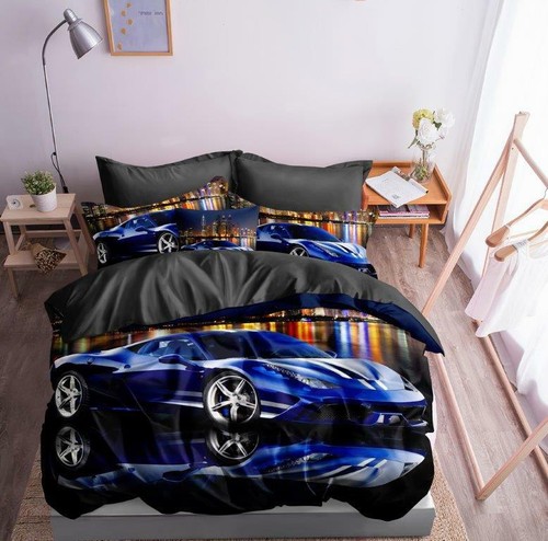 Set lenzuola auto blu - , 3d