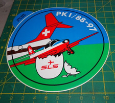 ADESIVO VINTAGE STICKER klebeR AEREO SLS PKI 88-97 SUISSE SVIZZERA