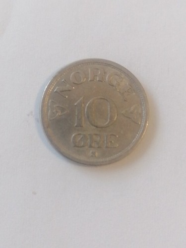 Moneta norvegia 1954 ore - 10,