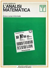 L'ANALISI MATEMATICA di Emilio Gagliardo 1979 Muzzio Libro Breve Corso Informale