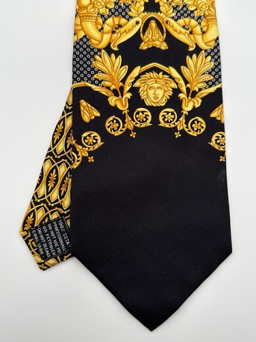 Gianni versace silk tie black - versace,