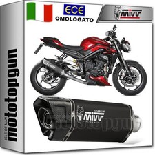 MIVV SCARICO COMPLETO HOMCAT SR1 TI NERO TRIUMPH STREET TRIPLE 765 R RS 2024 24