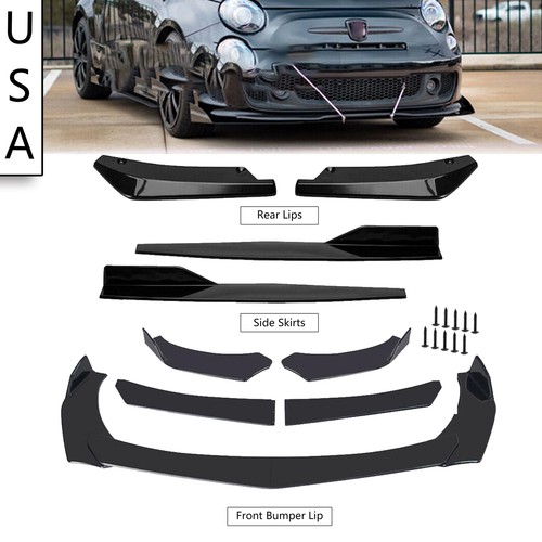 Glossy black front - bumper, lip