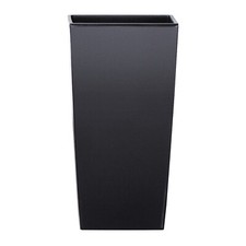 Vaso quadrato alto 61cm Fioriera moderna Urbi Antracite sistema di irrigazione