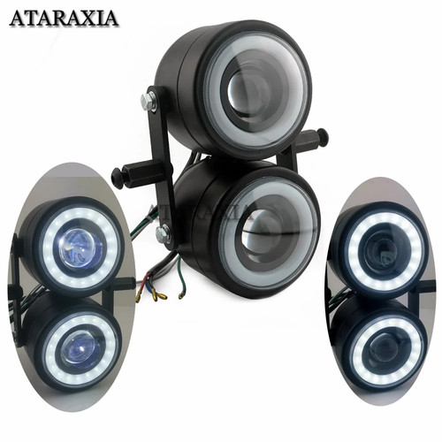 Faro proiettore doppio led