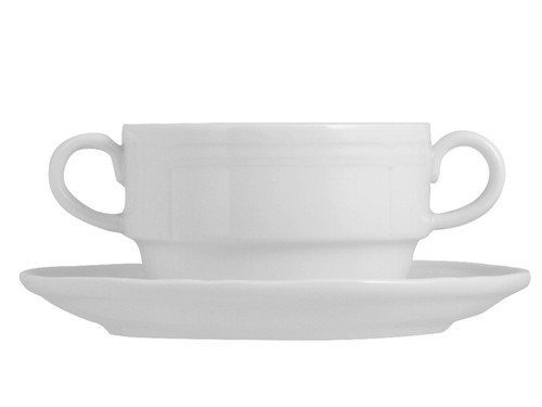 Tazza brodo con - con, in
