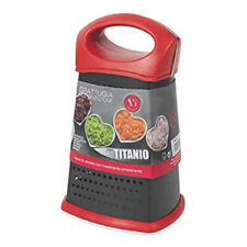 GRATTUGIA manuale in acciaio TITANIO 4 LATI gratta taglia verdure CUCINA