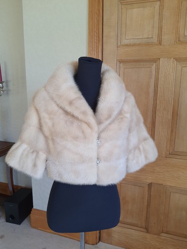 Visone bolero giacca stola - visone,