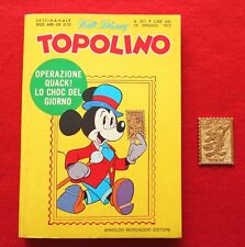 TOPOLINO  # 911  del 1973  CON FRANCOBOLLO METALLICO ALLEGATO   "OTTIMO/EDICOLA"