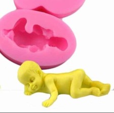 stampo silicone bambino per decorare le torte con pasta di zucchero battesimo 