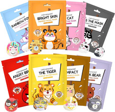 8 Pezzi Maschere Viso Bambina