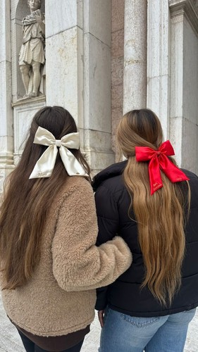 Fiocchi per capelli raso - per, in