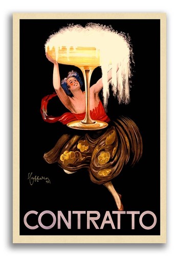 Poster alcool stile vintage - alcool,