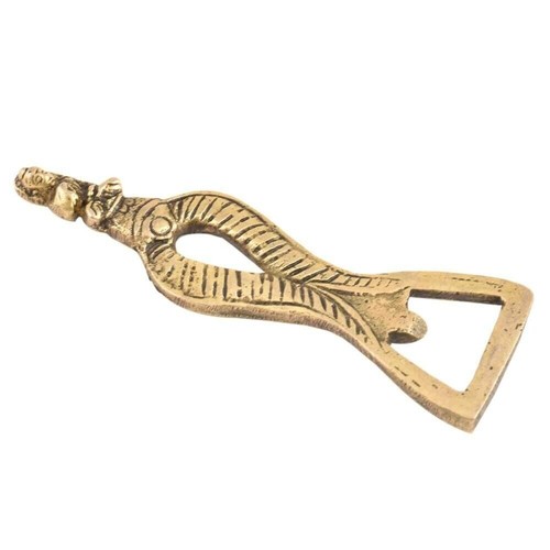 Apribottiglie ottone fatto - ottone,