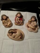 Lotto 4 Angeli In Ceramica